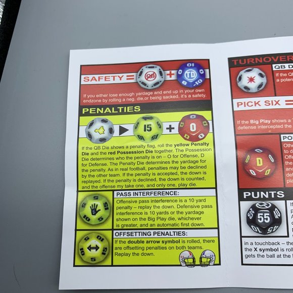 Go LOng! Football Dice Game Travel Edition Zobmondo 2012 Family Fun - Picture 9 of 11